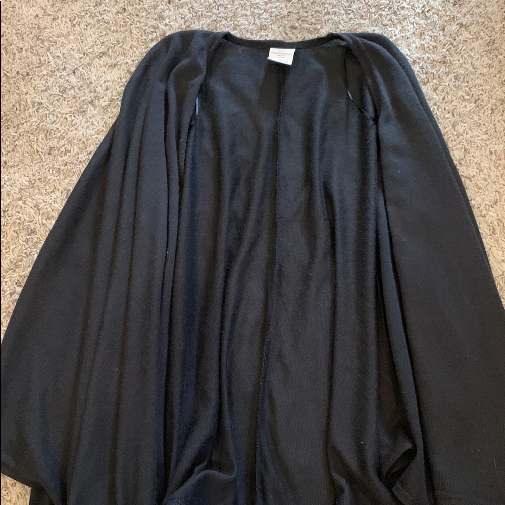 Black Cardigan Drape